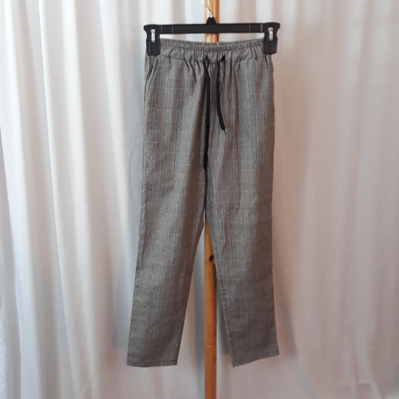 SHEIN Plaid Drawstring Pants SZ XS - Picture 1 of 6